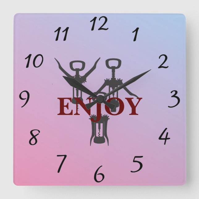 Disfrutar del reloj de pared (Anverso)
