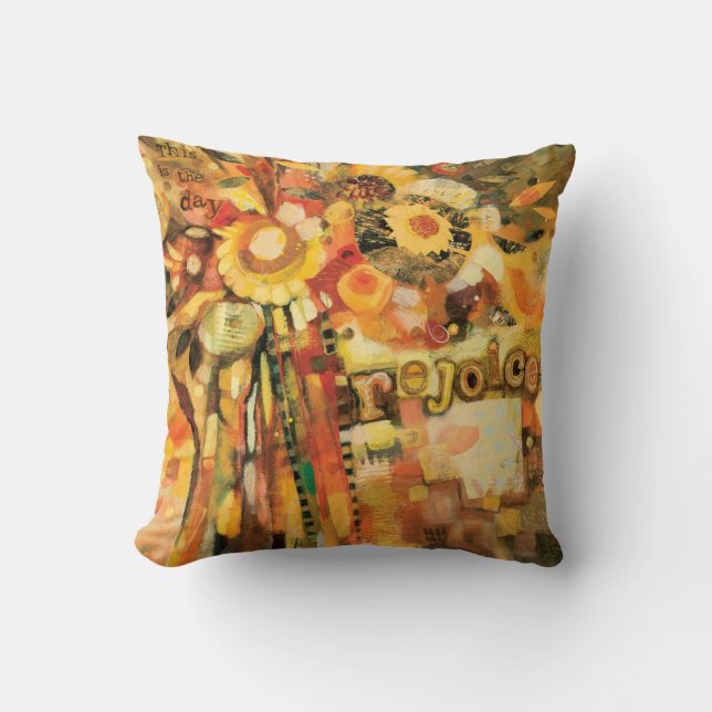 ¡Disfrute! Almohada del arte decorativo de las (Anverso)