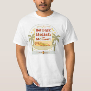 "Disfrute con camiseta del perrito caliente del