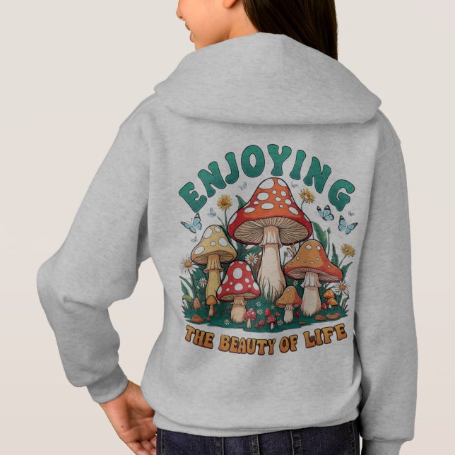 disfrute de la belleza de la vida chica hoodie (Reverso)