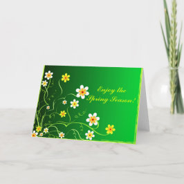 ¡Disfrute de la estación de primavera! - Tarjeta