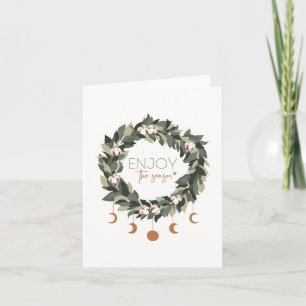 Disfrute de la tarjeta de vacaciones Navidades de