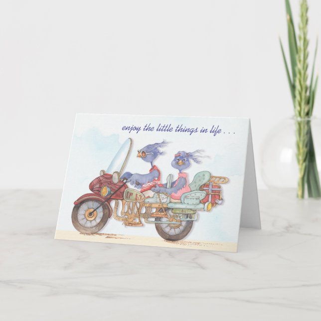 Disfrute de las pequeñas cosas - tarjeta de (Anverso)