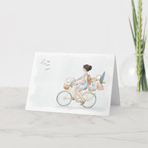 Disfrute de su tarjeta de felicitación doblada por