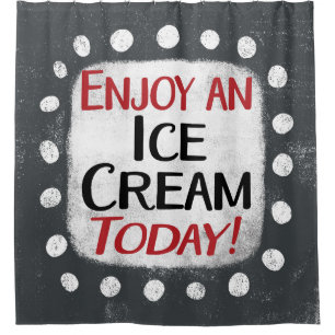 Disfrute De Un Helado Hoy En La Cortina De Ducha