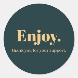 Disfrute del diseño de Pegatinas empresariales