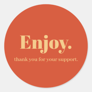 Disfrute del diseño de Pegatinas empresariales