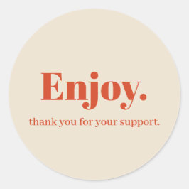 Disfrute del diseño de Pegatinas empresariales