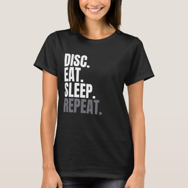 Disk Eat Sleep Repetir Camisa Para Hombres, Disk G (Anverso)
