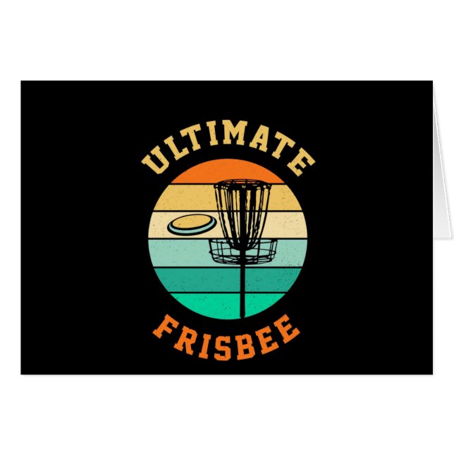 Disk Golf Ultimate Frisbee (Anverso (Horizontal))