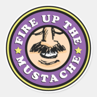 ¡Disparen a los Pegatinas de Mustache!