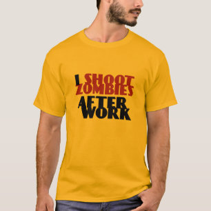 Disparo a Zombies después del trabajo Camiseta div