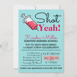 ¡Disparo! Invitación a graduación de la escuela de