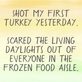 Disparo mi primera pegatina divertida del parachoq