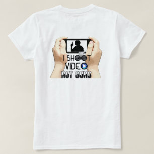 Disparo video, no armas, camiseta
