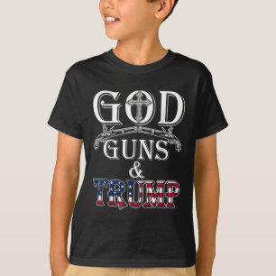 Disparos De Dios Y Camisa De Trump Segunda Enmiend