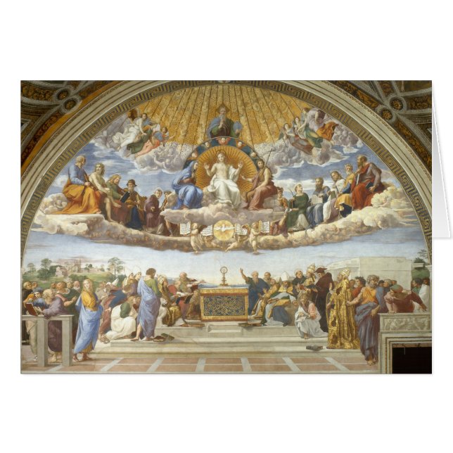 Disputación del Santo Sacramento, Rafael Sanzio (Anverso (Horizontal))