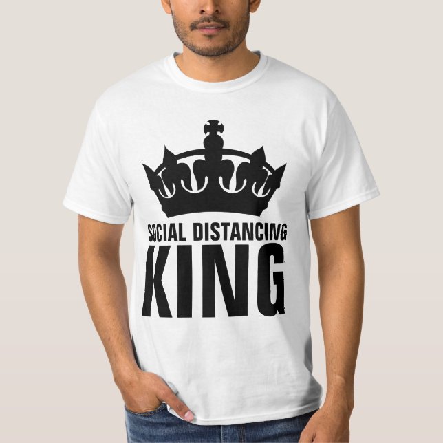 DISTANCIA SOCIAL CAMISETAS DE PADRE KING (Anverso)