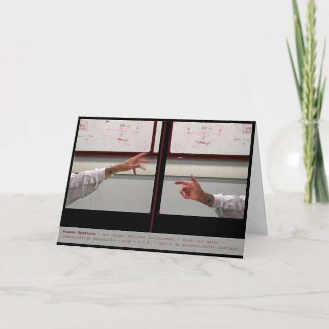 Distorsión de la tarjeta de simetría Fausse (Anverso)