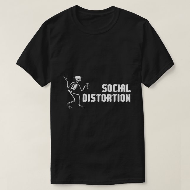 DISTORSIÓN SOCIAL Camiseta esencial (Diseño del anverso)
