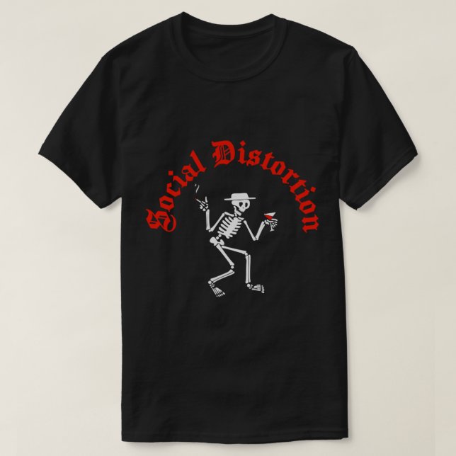 Distorsión social camiseta esencial (Diseño del anverso)