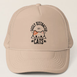 Distracción fácil por gatos - Gorra