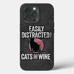 Distracción fácil por gatos y Fundas de vino iPhon