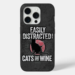 Distracción fácil por gatos y Fundas de vino iPhon