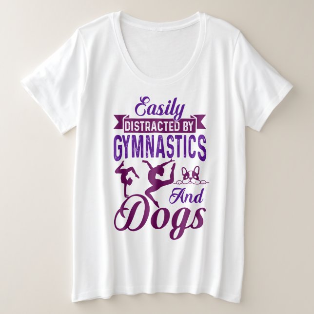 Distracción fácil por gimnasia y perros (Anverso del diseño)