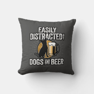 Distracción fácil por perros y Cojín decorativo de
