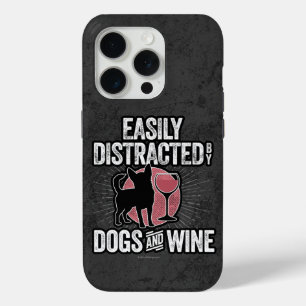 Distracción fácil por perros y Fundas de vino iPho
