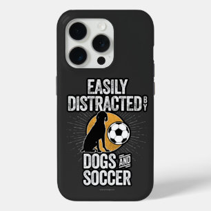 Distraído fácilmente por perros y Funda de fútbol 