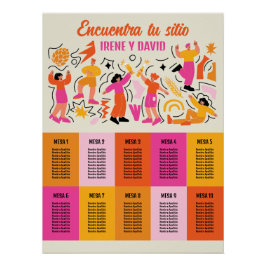 Distribución de Asientos Boda Nostalgia Fiesta 