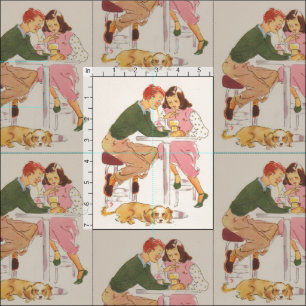 Distribución de la impresión retra de la tela de