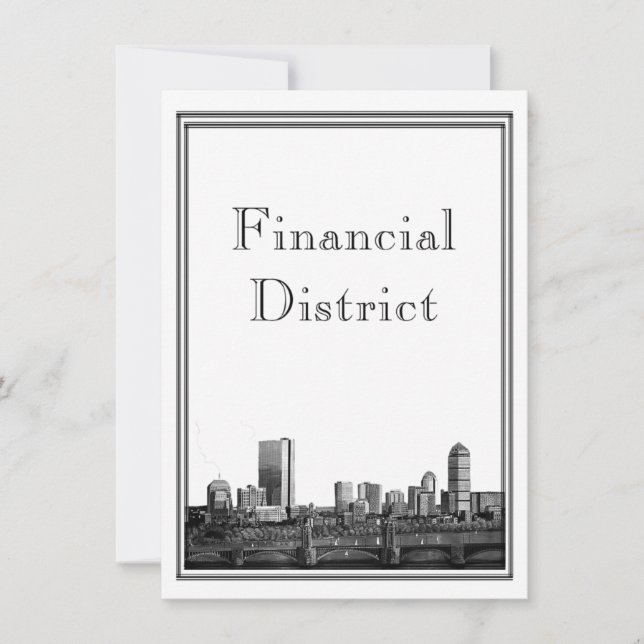 Distrito financiero de bodas de destino de Boston (Anverso)
