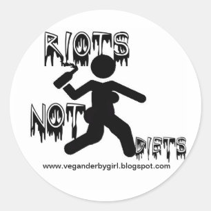 Disturbios, no dietas, Pegatinas
