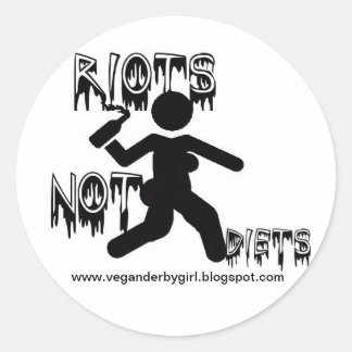 Disturbios, no dietas, Pegatinas