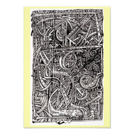 Disyunción, Dibujo con Tinta Impresión Fotográfica