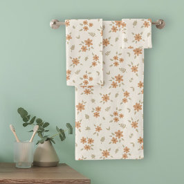 Ditsy Floral Cottagecore Boho Wildflower Beige