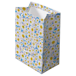 Ditzy Daisies en bolsa de regalo mediana Personali