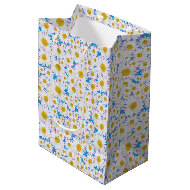 Ditzy Daisies en bolsa de regalo mediana Personali (Angulo Anverso)