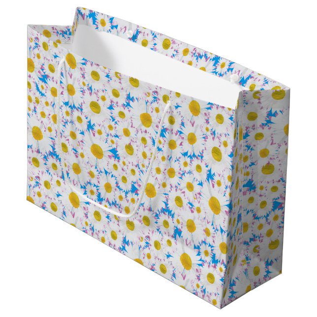 Ditzy Daisies en la bolsa de regalo grande del Per (Angulo Anverso)