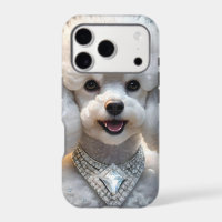 "Diva de diamantes: El glamoroso caniche en espuma