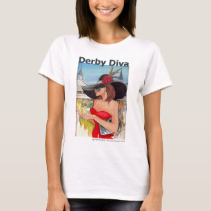 Diva de Kentucky derby - camiseta de la muñeca