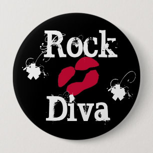 'Diva de la roca en" botón negro