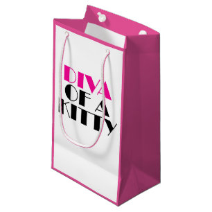 "DIVA de un Gatito" Bolsa de Regalo Pequeña