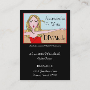 Diva de una tarjeta de visita - Chubby