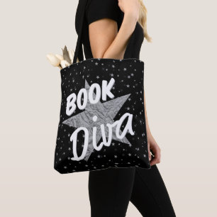 Diva del libro por todo la bolsa de asas de las