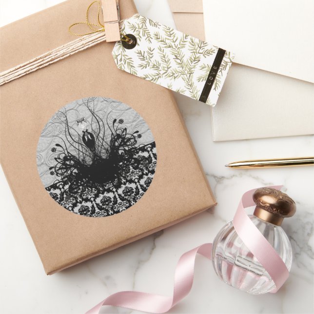 Diva Fashion Pegatina - Negro y gris (Regalar)