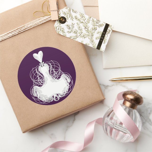 Diva Fashion Pegatina Vestido Blanco (Regalar)